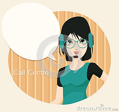 Call centre Vector Illustration