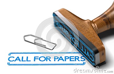 Call for Papers or Abstracts Over White Background Cartoon Illustration