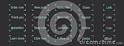 Call to action button. Modern vector elements for website design. Vector Illustration
