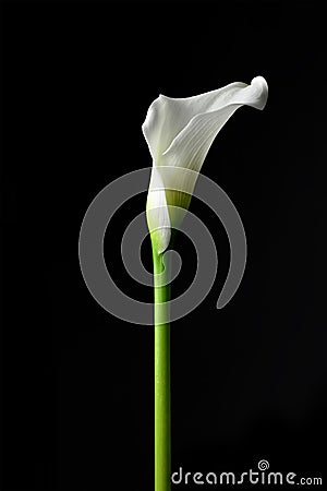 Calla isolated on black Stock Photo