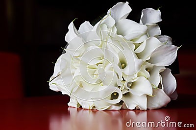 Calla Lily bridal bouquet Stock Photo