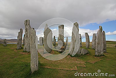 Callanish Standing Stones, Isle of Lewis, Scotland Stock Photo