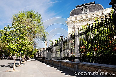 Calle de Claudio Moyano Stock Photo