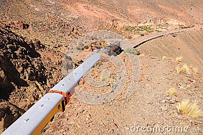 So called Tren a las nubes (Train to the clouds). Editorial Stock Photo