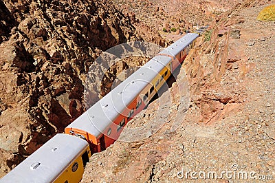 So called Tren a las nubes (Train to the clouds). Editorial Stock Photo