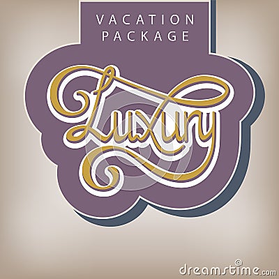 Vacation package Luxury Vector Illustration