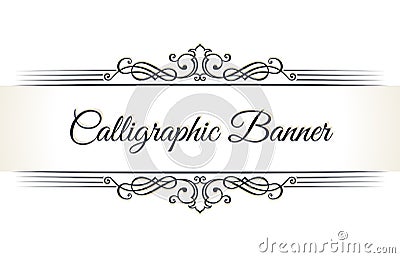 Calligraphic restaurant menu. Vintage ornament vector book template. Retro greeting card border, wedding invitations Vector Illustration