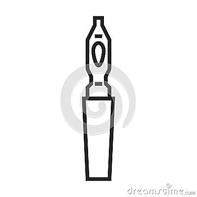 Calligraphy pen vector icon Vector Illustration