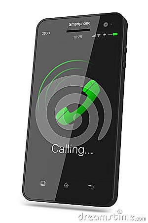 Calling mobile phone Stock Photo