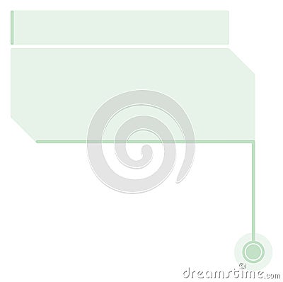 Callout template. Interface element. Text blank box Vector Illustration