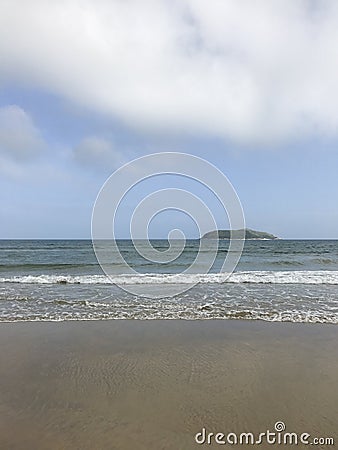 A calm beach and a breeze of the sea Stock Photo