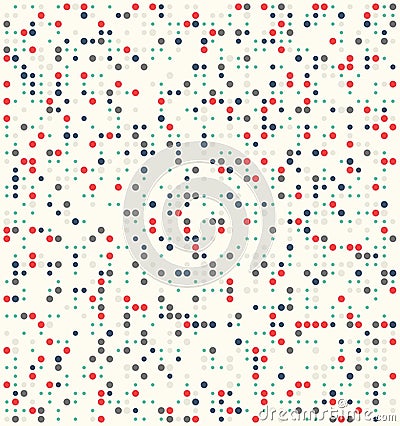 Calm mix random polka dots Stock Photo