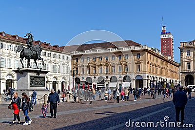 A calm place in Turin Editorial Stock Photo