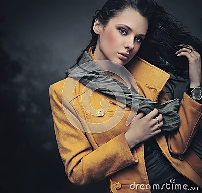 Calm young lady Stock Photo