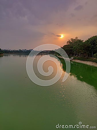 Calmness lake Stock Photo