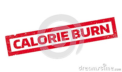 Calorie Burn rubber stamp Vector Illustration