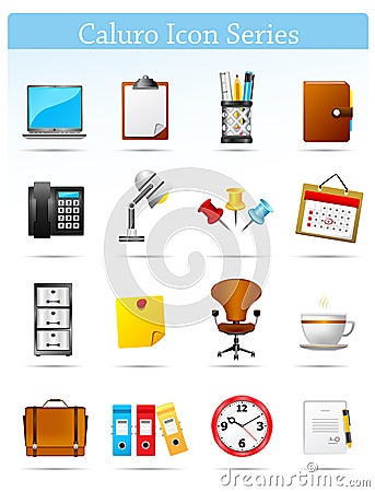 Caloru Icon series - Office and Businnes Vector Illustration