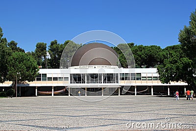 Calouste Gulbenkian Planetarium, Belem, Lisbon Editorial Stock Photo