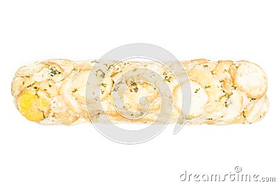 Fresh carlsbad bread dumpling isolated on white Stock Photo