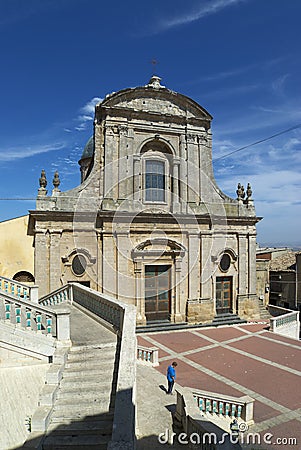 Caltagirone chiesa Stock Photo