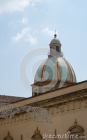 Caltagirone cupola Stock Photo