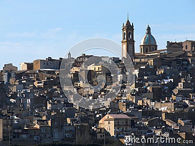 Caltagirone panoramic Stock Photo