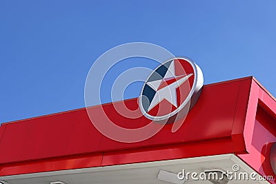 Caltex Logo On Roof Of Petrol Station Editorial Stock Photo