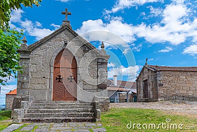 Calvario chapel at Belmonte town in Portugal Stock Photo