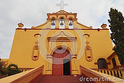 Calvario chapel in tlaxco, tlaxcala, mexico III Editorial Stock Photo