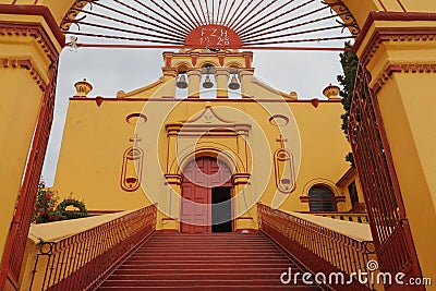 Calvario chapel in tlaxco, tlaxcala, mexico IV Editorial Stock Photo