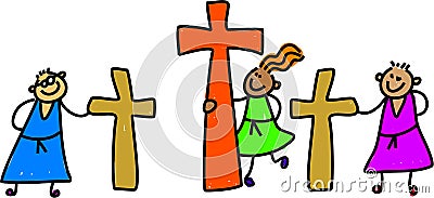 Calvary kids Stock Photo