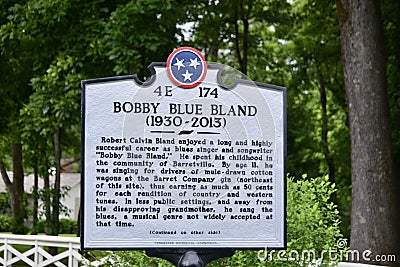 Bobby Blue Bland Blues Singer Editorial Stock Photo