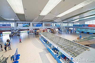 Cam Ranh International Airport indoors, Vietnam Editorial Stock Photo