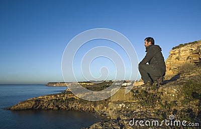 Cama de Vaca cliffs, Faro District, Portugal Stock Photo