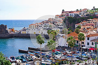 Camara de Lobos village - Madeira island, Portugal Editorial Stock Photo