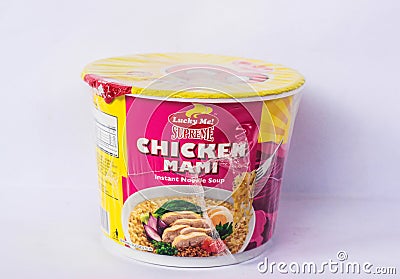 Lucky Me Supreme Chicken Mami Editorial Stock Photo