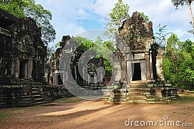 Cambodia Angkor Chau Say Tevoda temple Stock Photo