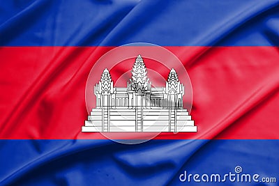 Cambodia flag Stock Photo