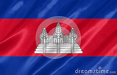 Cambodia Flag Stock Photo