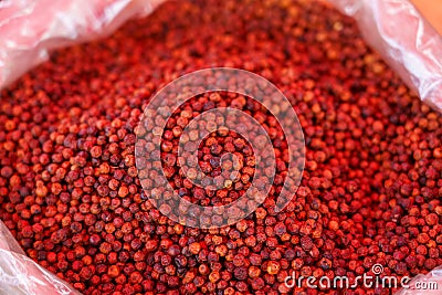 Cambodia. Kep. Crab market. Red pepper Stock Photo