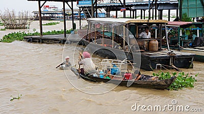 Cambodia. People's lives on the water. Editorial Stock Photo