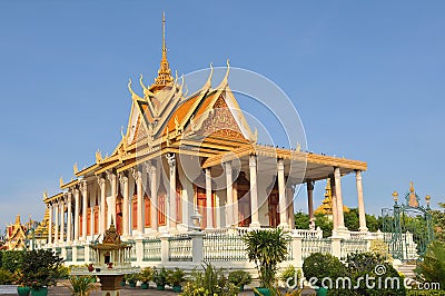 Cambodia, Phnom Penh, The Royal Palace in Phnom Penh Stock Photo