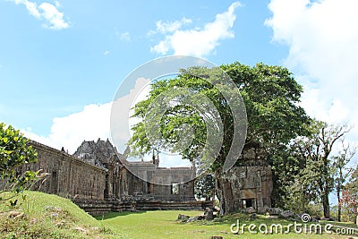 Cambodia . Preah Vihear Temple. Vihear Province. Stock Photo