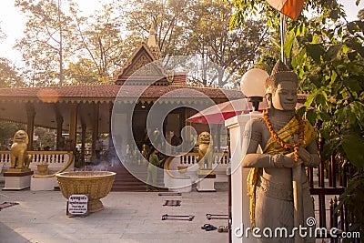 CAMBODIA SIEM REAP PREAH ANG CHORM SHRINE Editorial Stock Photo