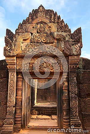 Cambodia, temple Banteay Srei Stock Photo