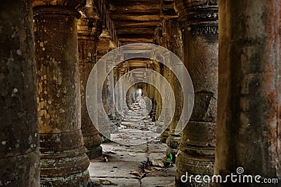 Cambodian temple ruins Stock Photo