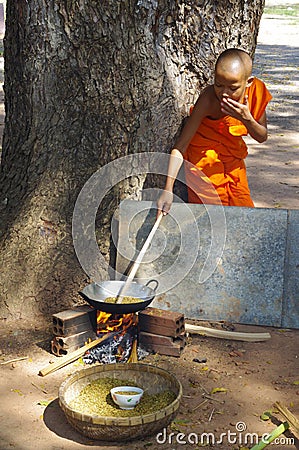 Cambodian village workers Editorial Stock Photo