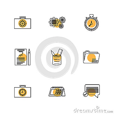 camcoder , camera , video , multimedia , computer , setting , eps icons set vector Vector Illustration