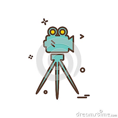 Camcoder icon design vector Vector Illustration
