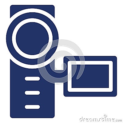 Camcorder, camera Isolated Vector icon which can easily modify or edit Vector Illustration